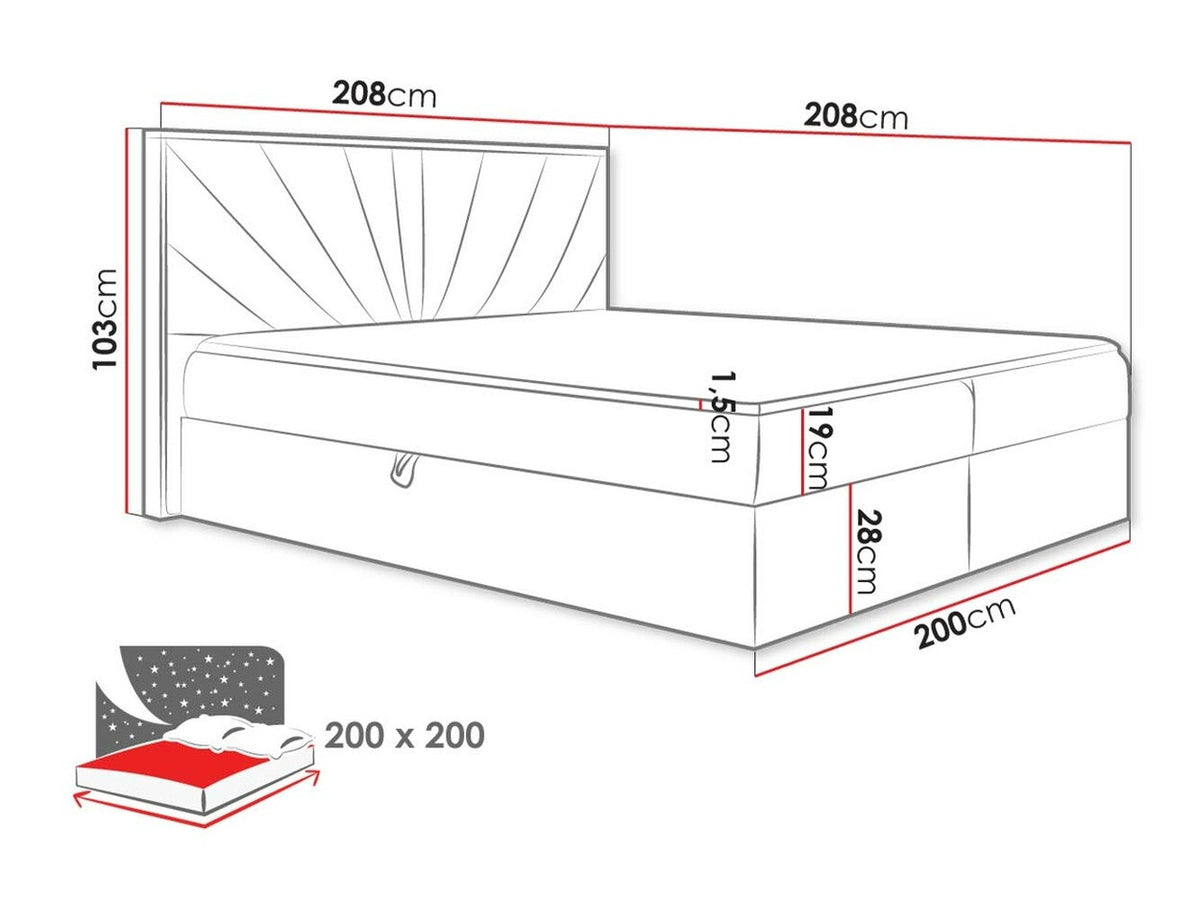 Continental bed 495530