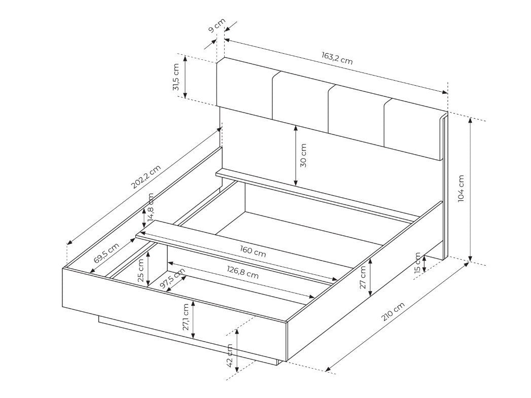 Bed 507686