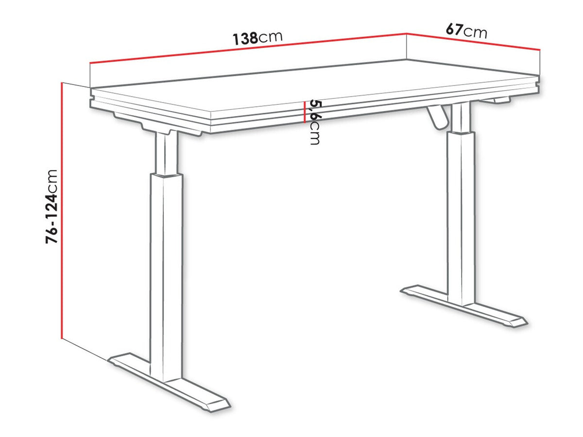 Height-adjustable desk 508486