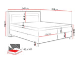 Continental bed 512496