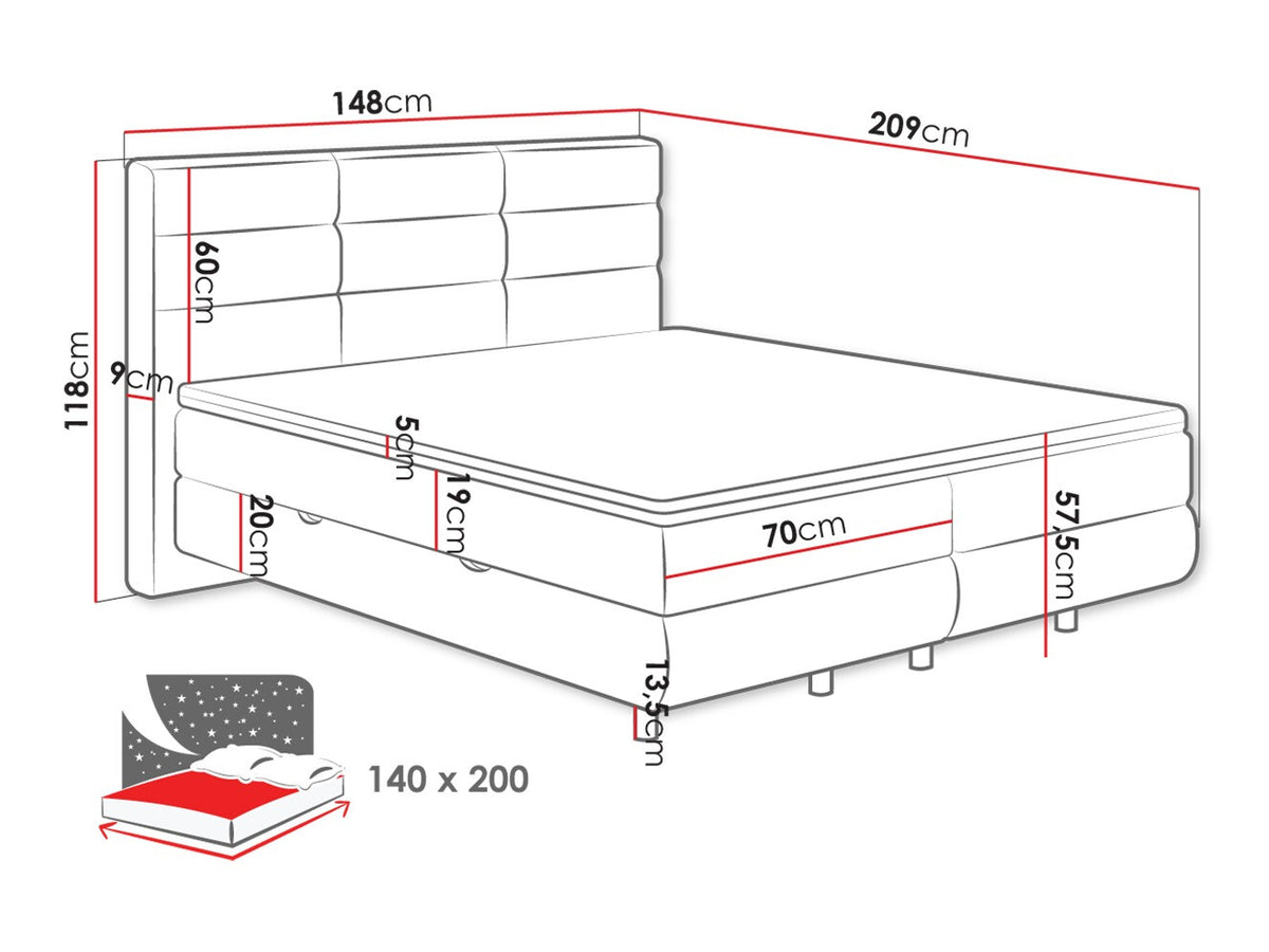 Continental bed 501441