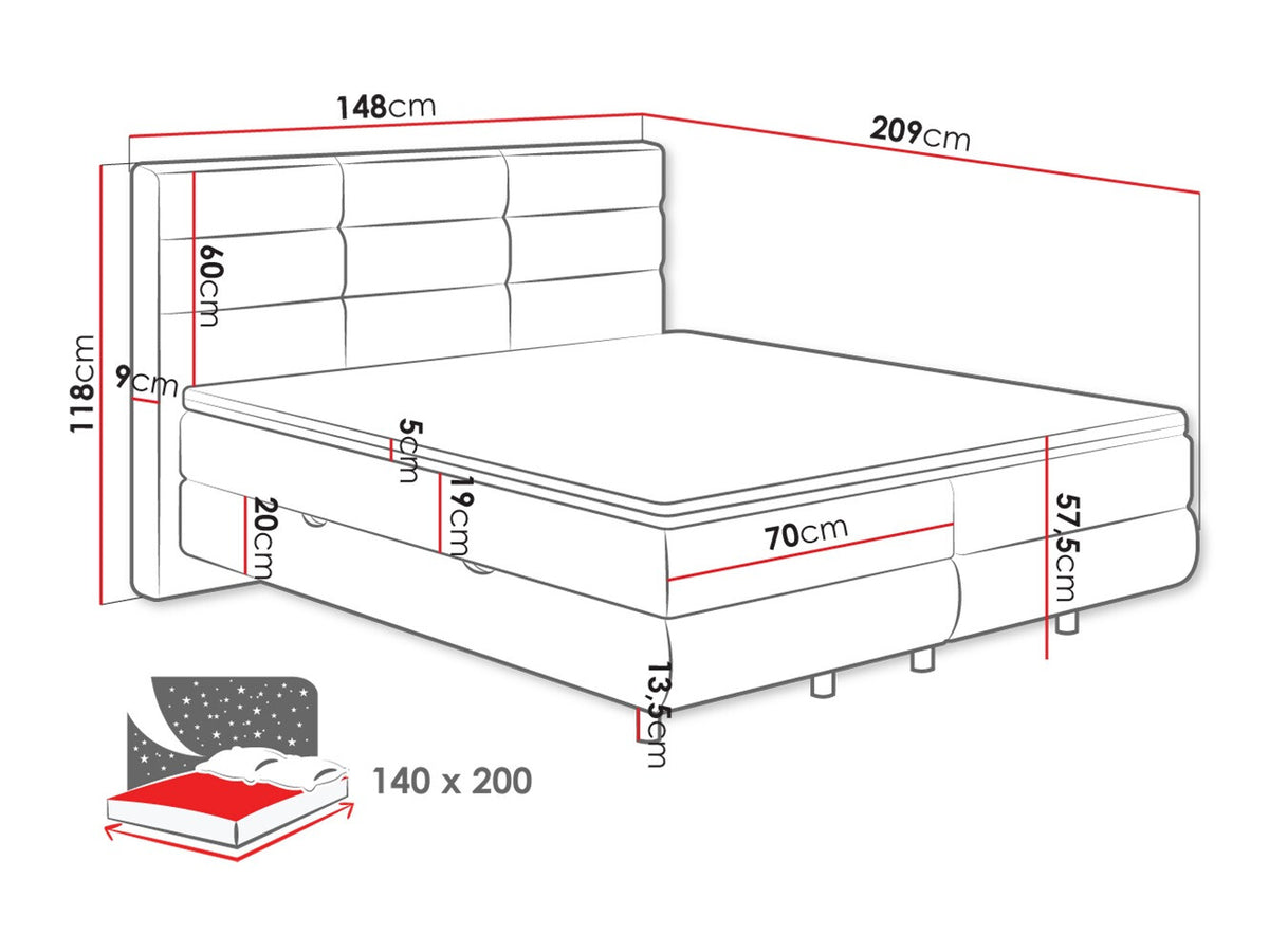 Continental bed 501441