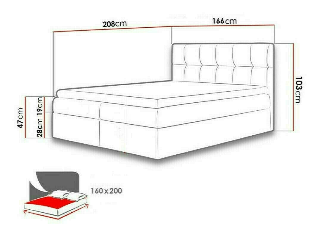 Continental bed 115297