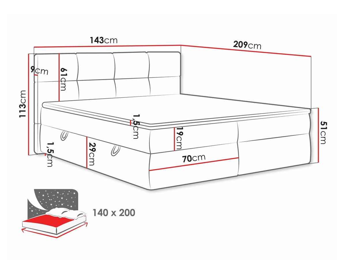 Continental bed 541393
