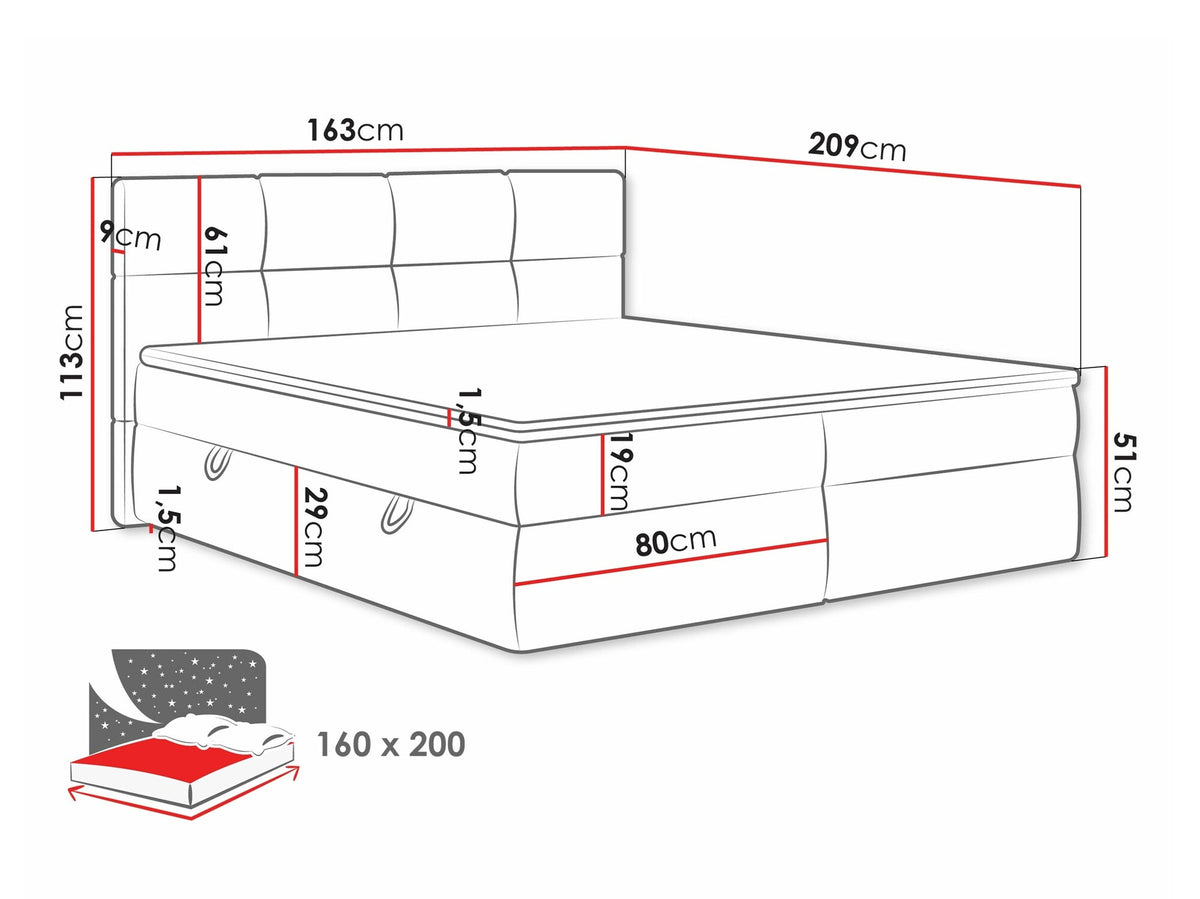Continental bed 541393