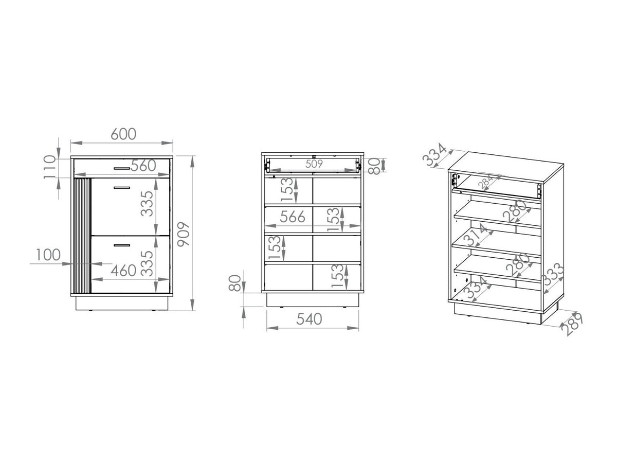 Shoe cabinet 551076