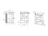 Shoe cabinet 551076