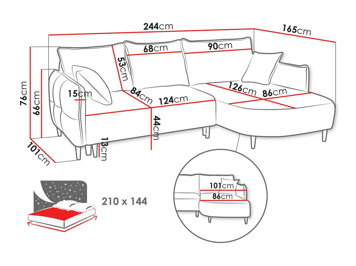 Corner sofa 553013