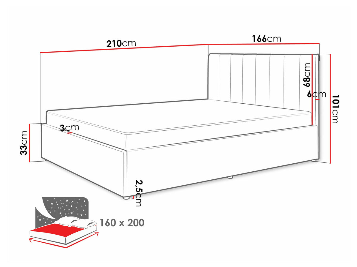 Bed 551616
