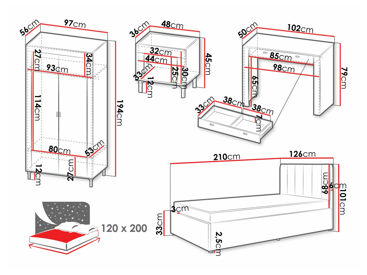 Bedroom set 551694
