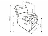 Armchair recliner 562452