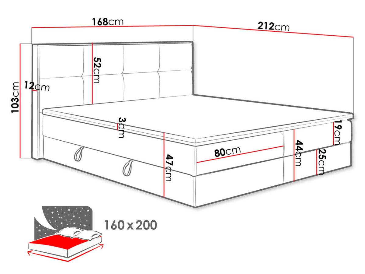 Continental bed 370086