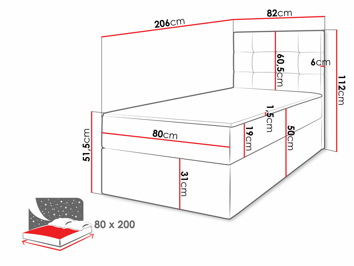 Continental bed 565501