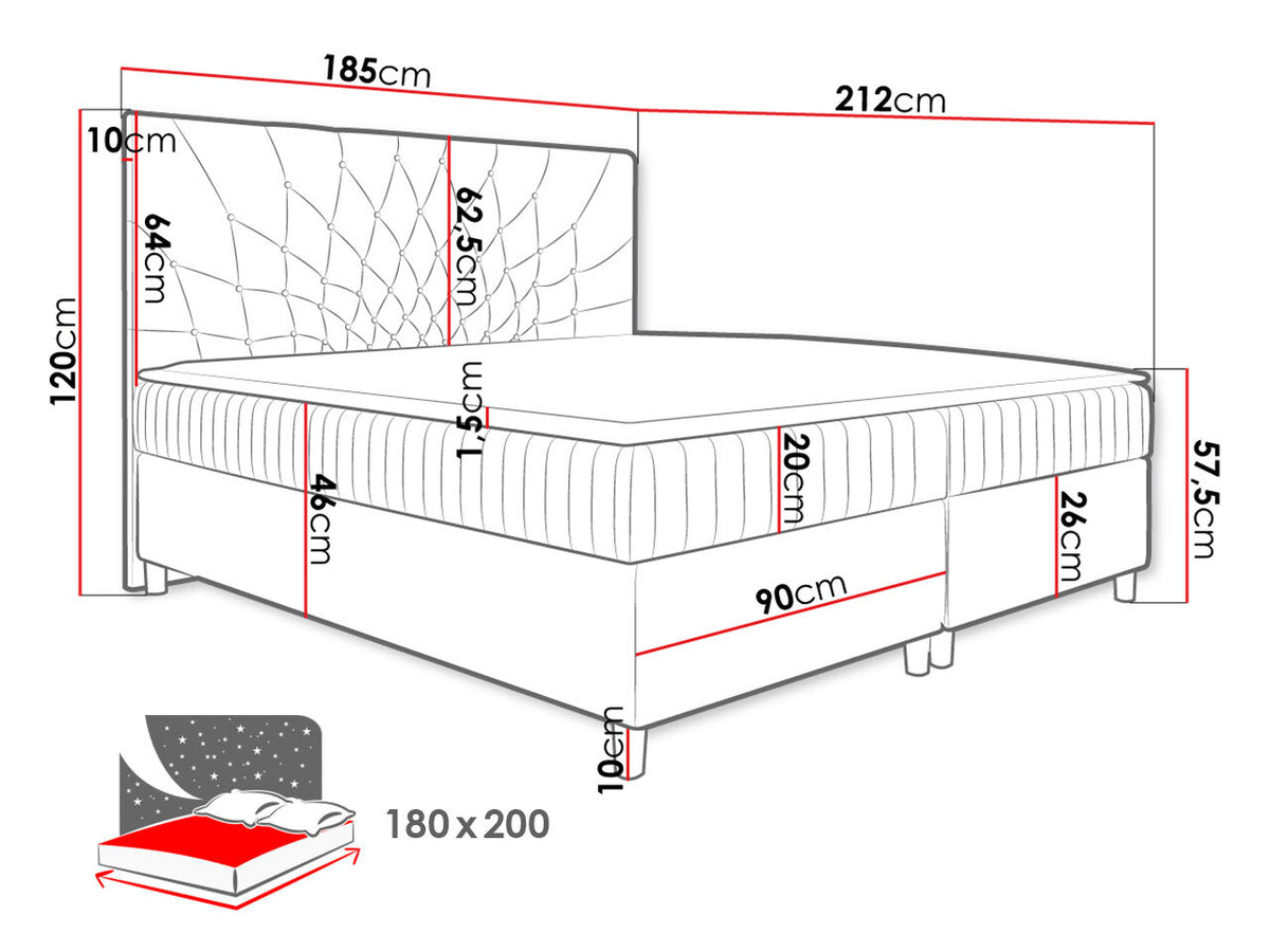 Continental bed 471292