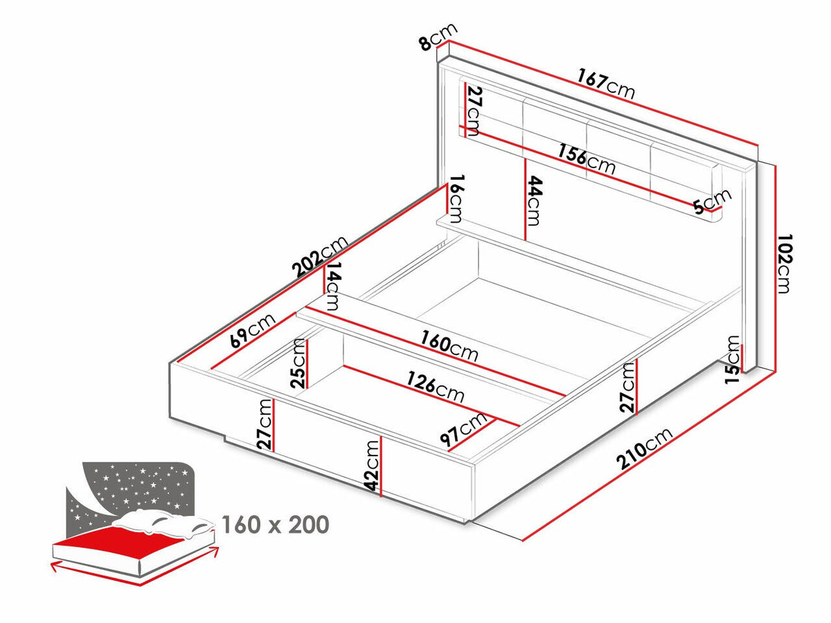 Bed 516145