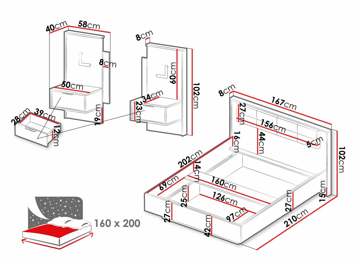 Bed 516145