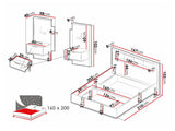 Bed 516145
