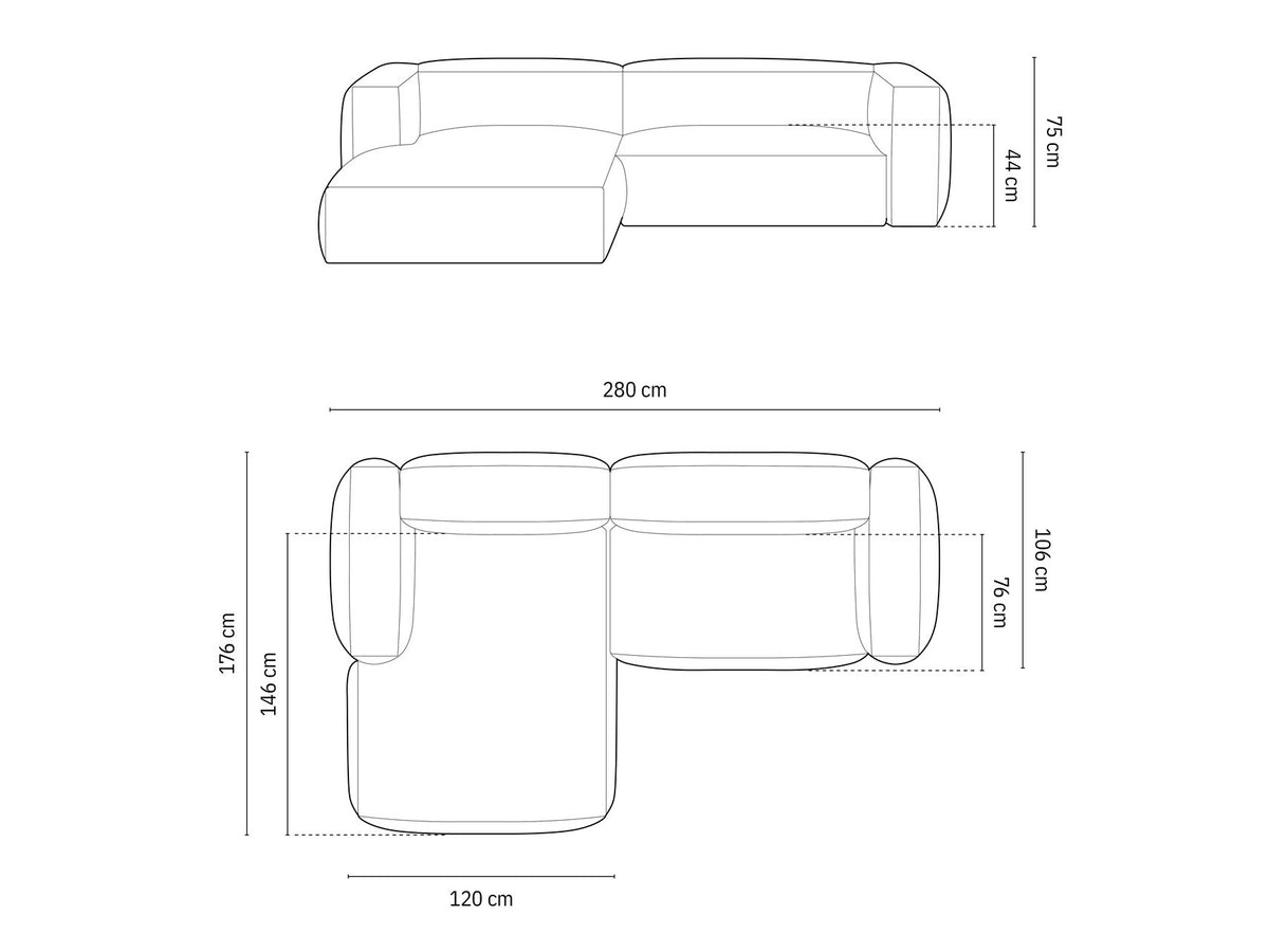 Modular corner sofa 579810