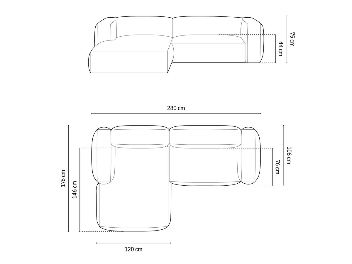 Modular corner sofa 579810