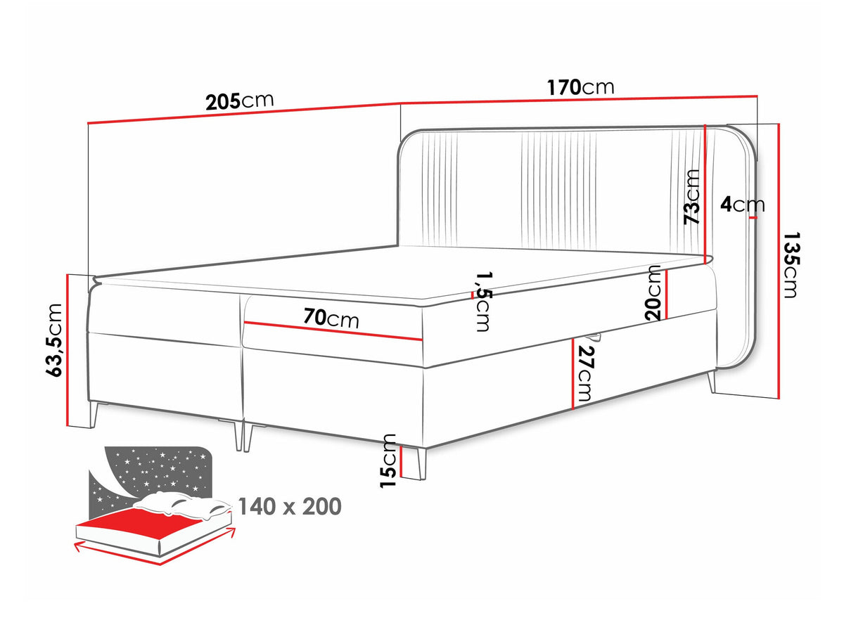 Continental bed 582487