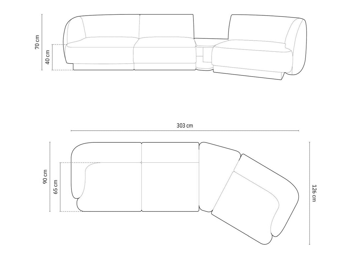 Modular corner sofa 583167
