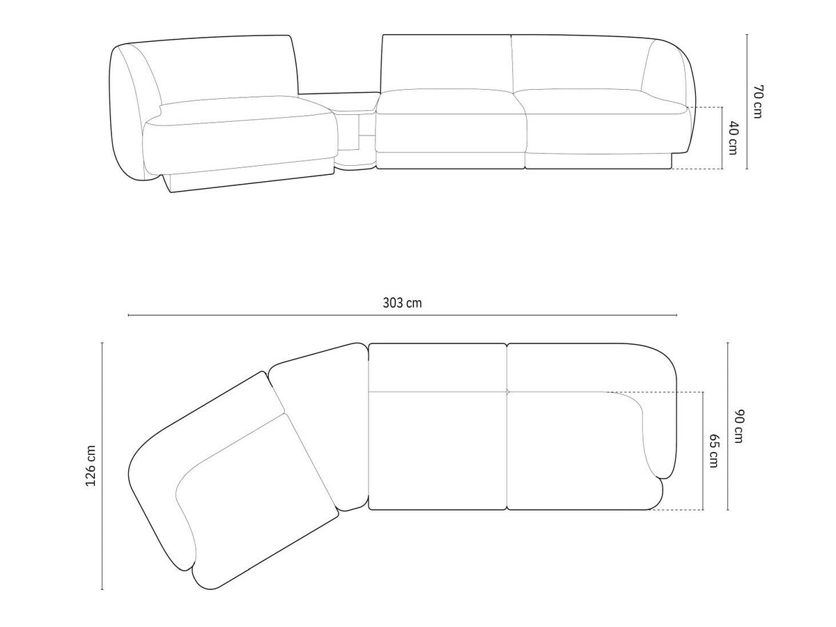Modular corner sofa 583167