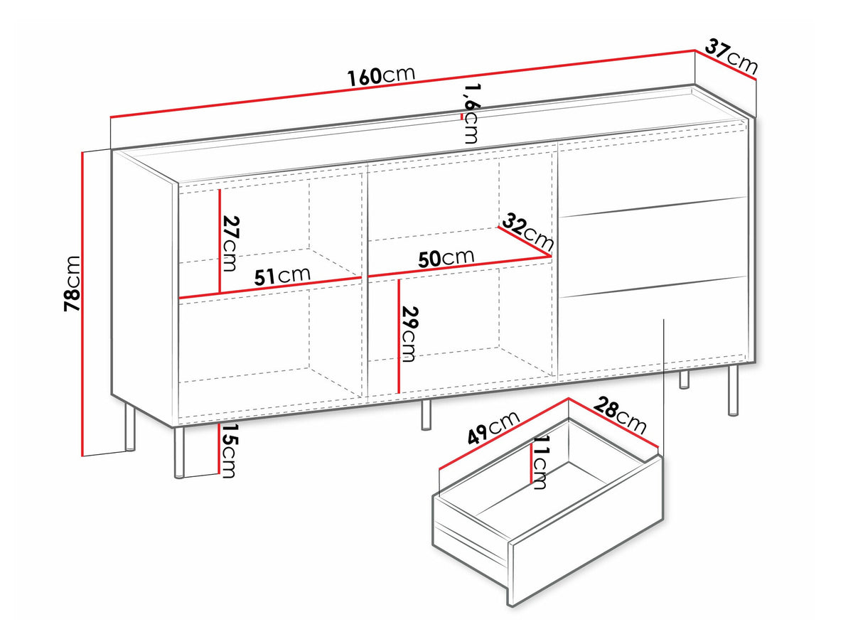 Chest of drawers 585327