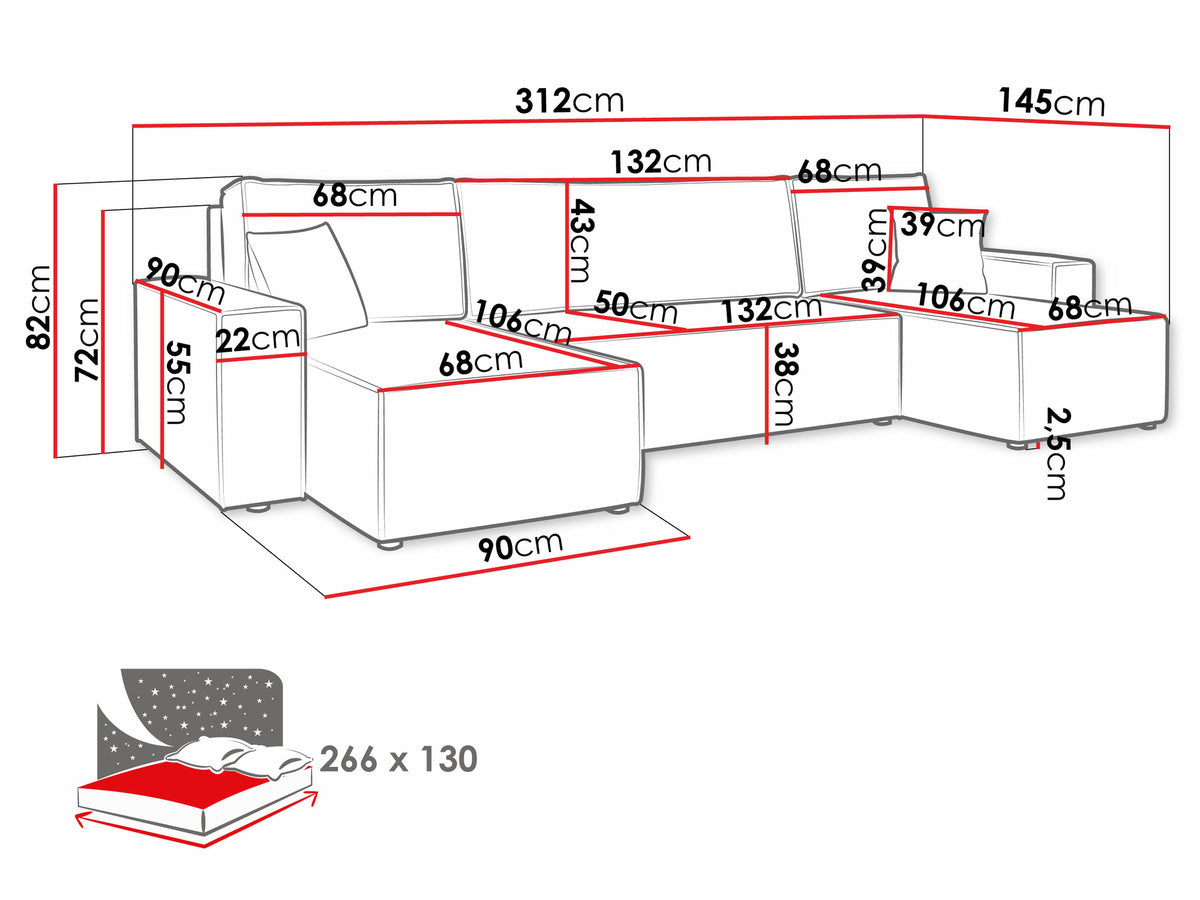 Corner sofa 530160