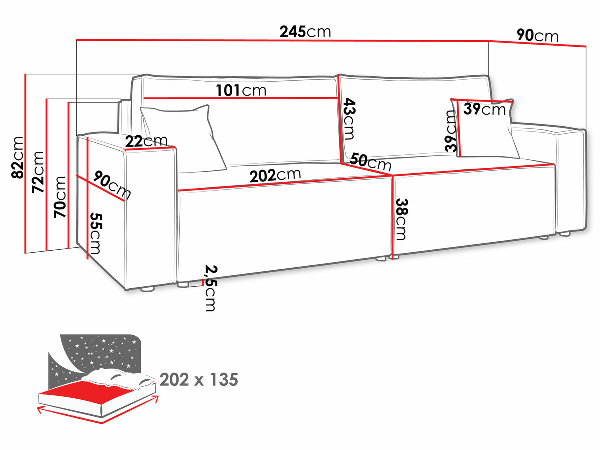 Sofa bed 550758