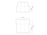 Modular armchair 592811