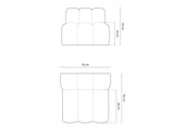 Modular armchair 592811