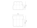Modular armchair 592811