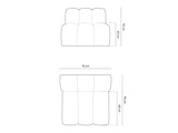 Modular armchair 592811