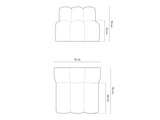 Modular armchair 592811