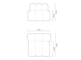 Modular armchair 592811