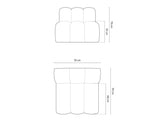 Modular armchair 592811