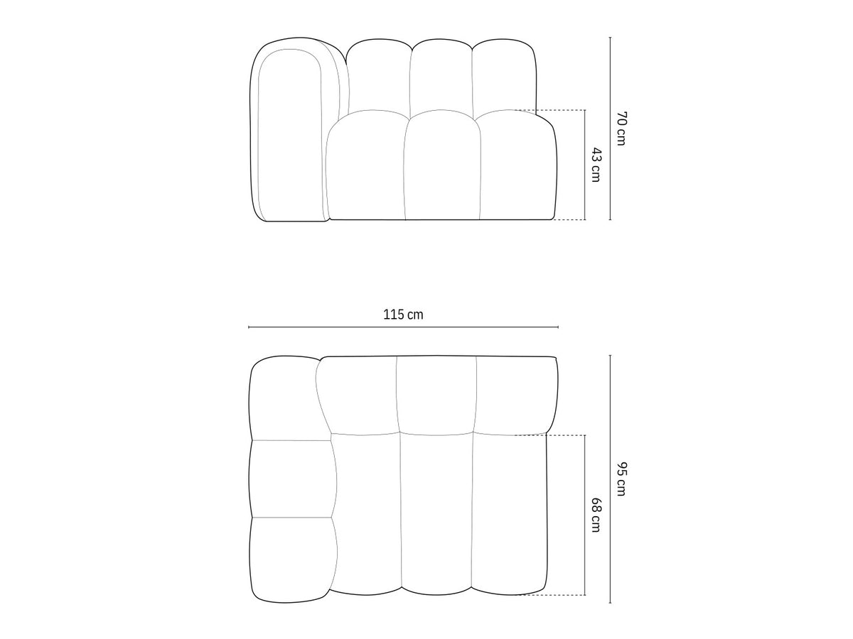 Modular seating unit 592967