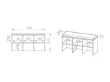 Shoe shelf 595346
