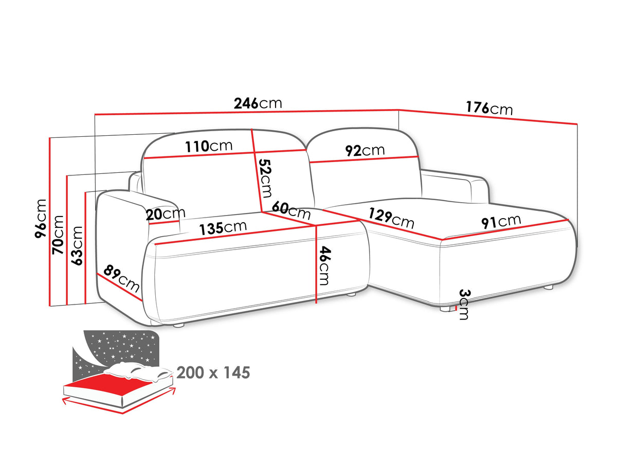 Corner sofa 596302
