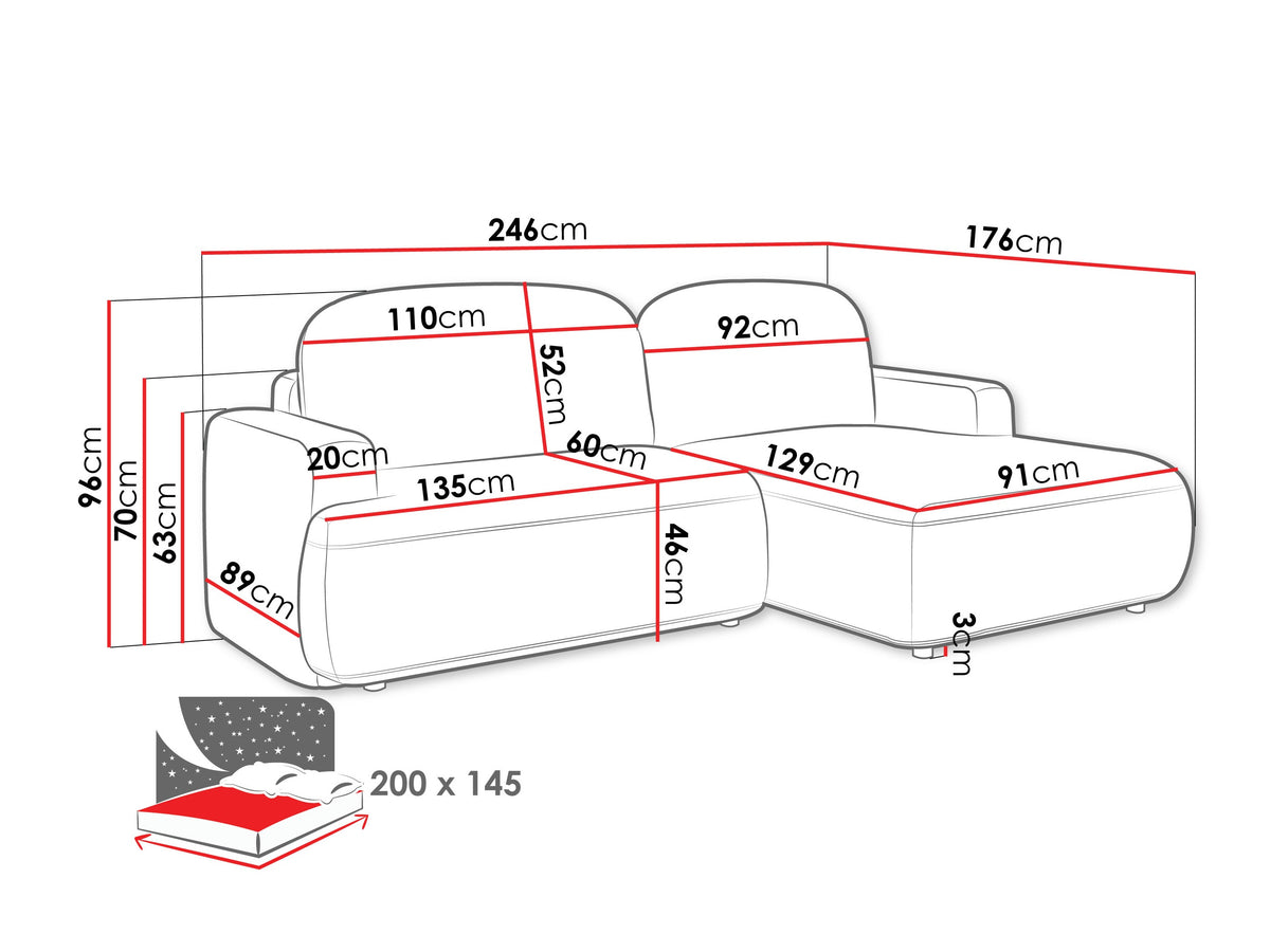 Corner sofa 596302