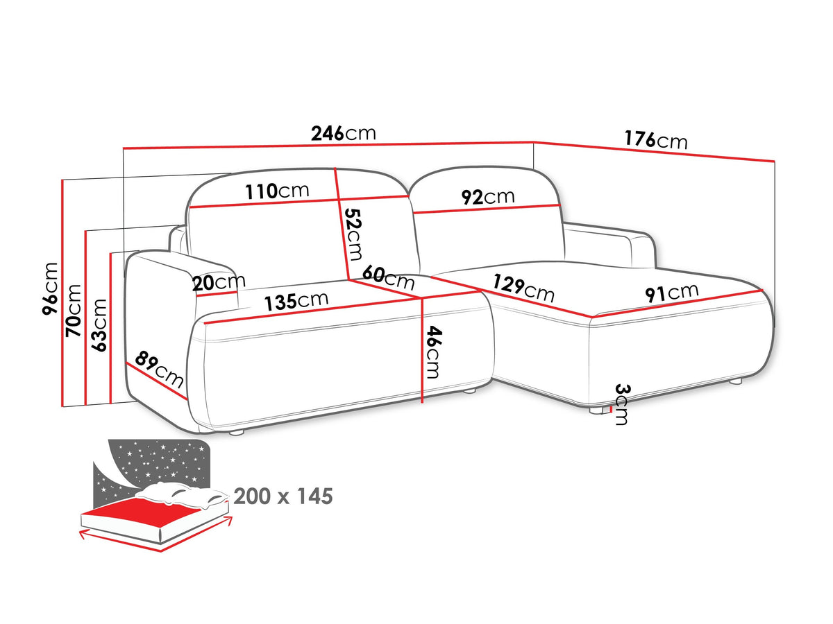 Corner sofa 596302