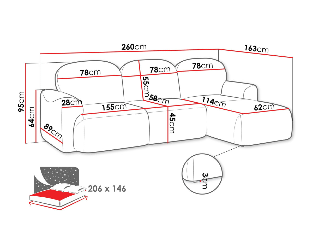 Corner sofa 596340