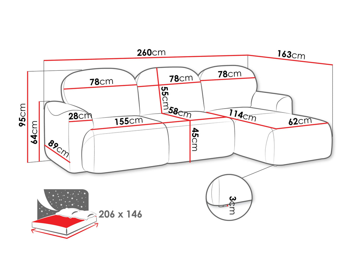Corner sofa 596340