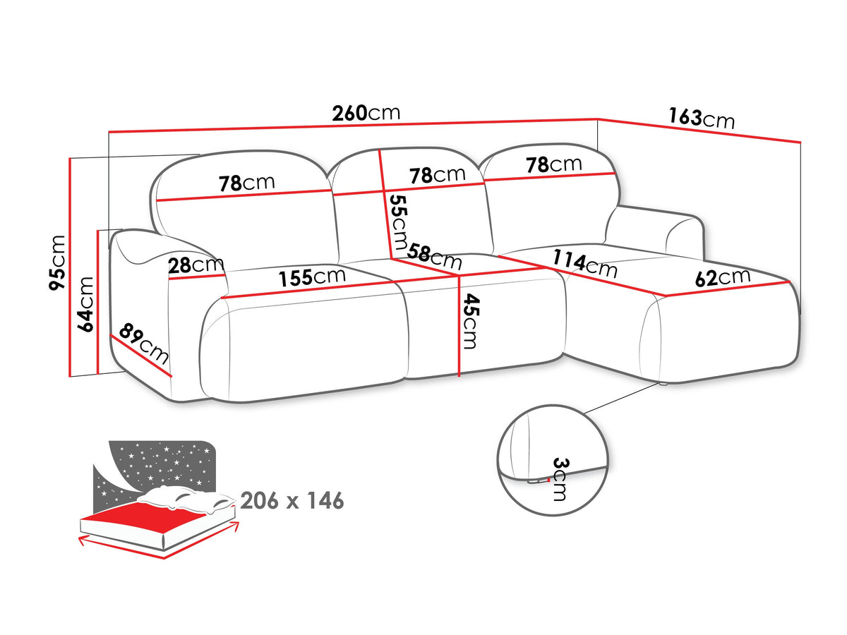 Corner sofa 596340