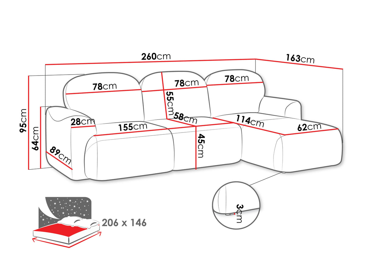 Corner sofa 596340