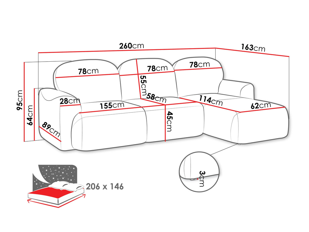 Corner sofa 596340