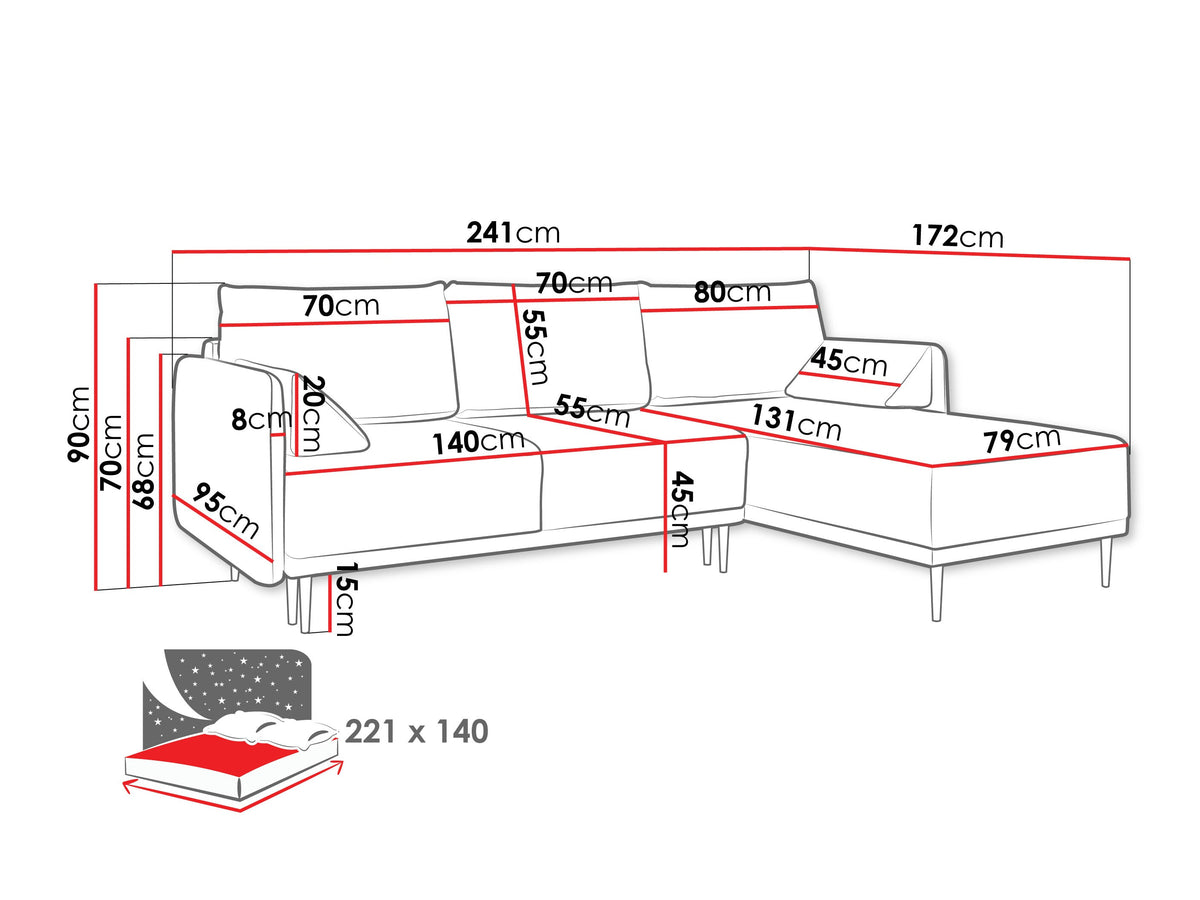 Corner sofa 596620