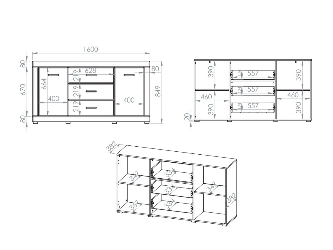 Chest of drawers 602061