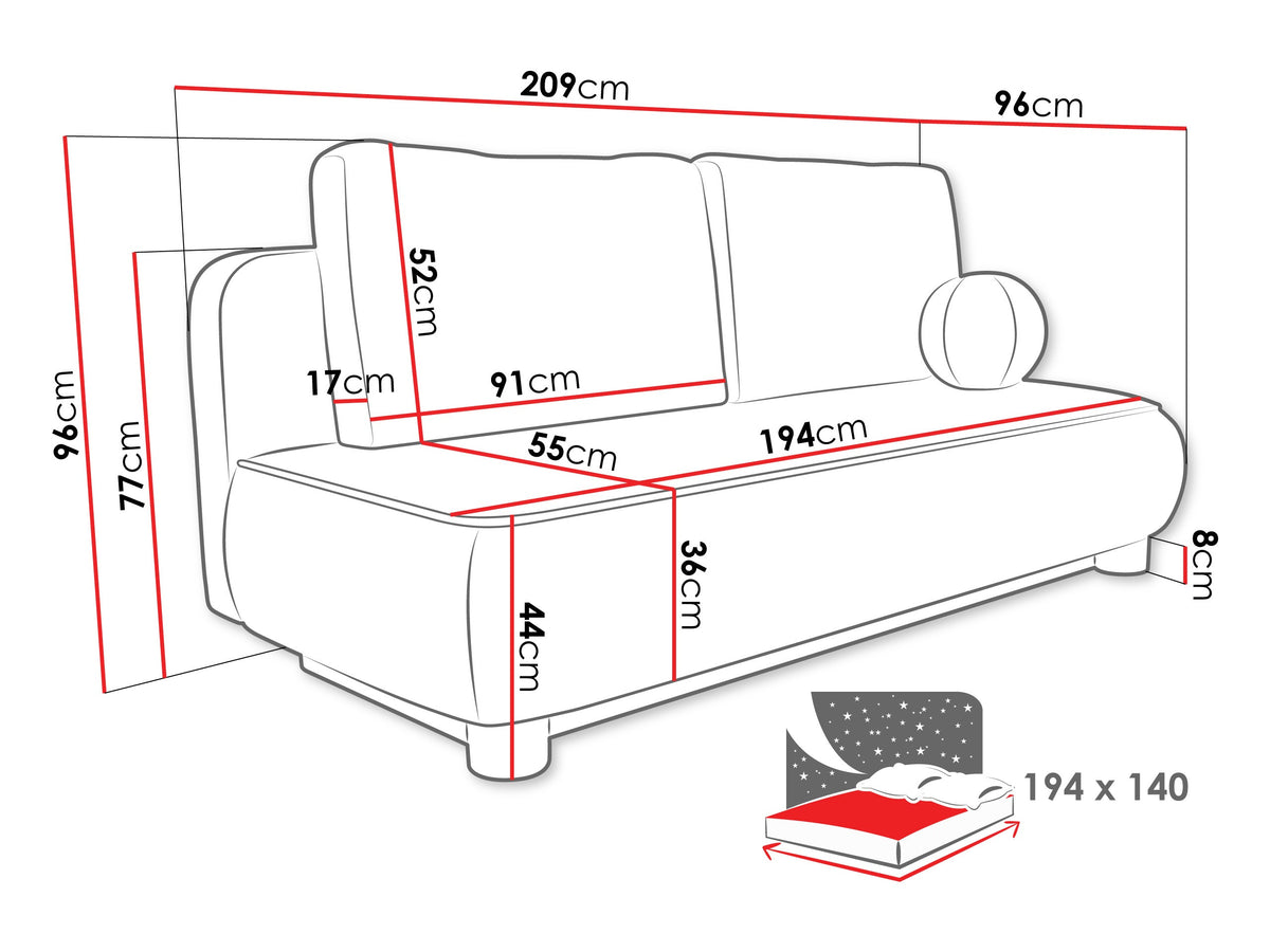 Sofa bed 604801