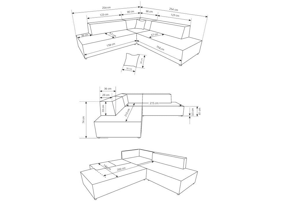 Corner sofa 605138